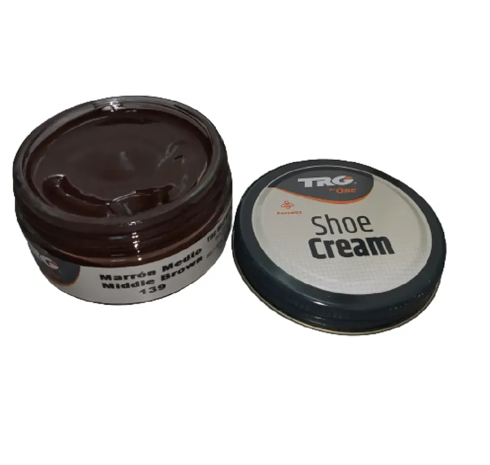 TRG - schoencrème met bijenwas - midden bruin - 50 ml