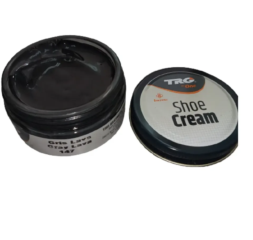 TRG - schoencrème met bijenwas - lava grijs - 50 ml