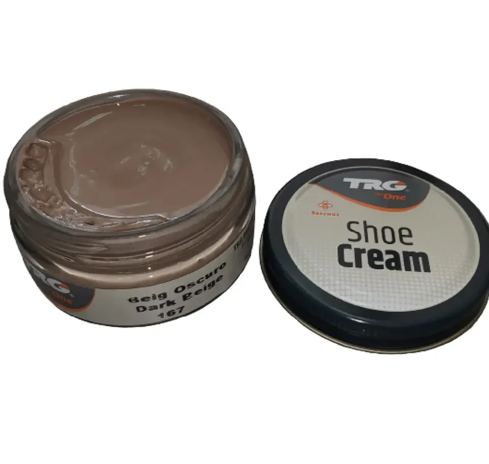 TRG - schoencrème met bijenwas - donker beige - 50 ml