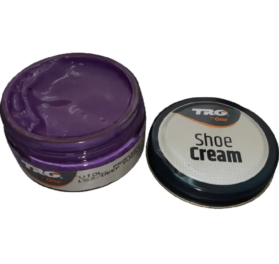 TRG - schoencrème met bijenwas - diep purple - 50 ml