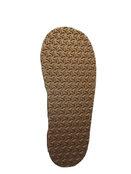 Heren pantoffels met schapenwol - bruin - laag model - maat 39 tot 46