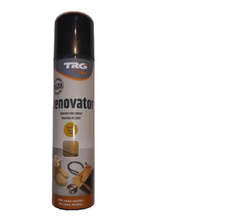 TRG - renovating spray voor daim en nubuck - oker - 250 ml