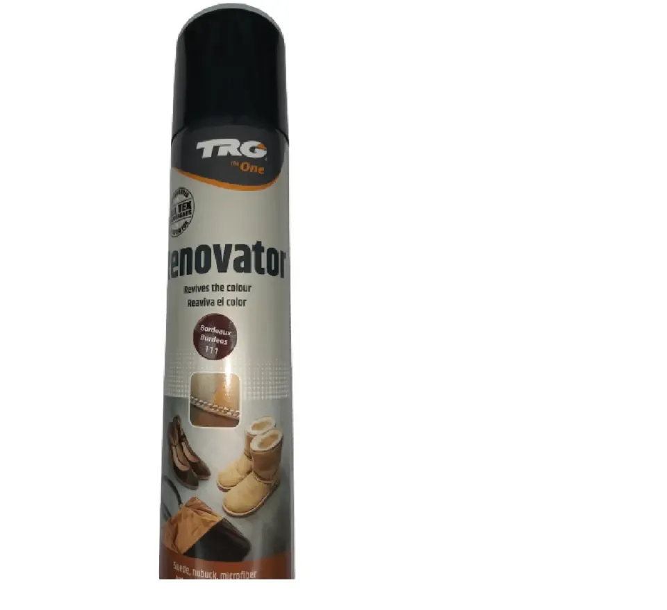 TRG - renovating spray voor daim en nubuck - bordeaux - 250 ml