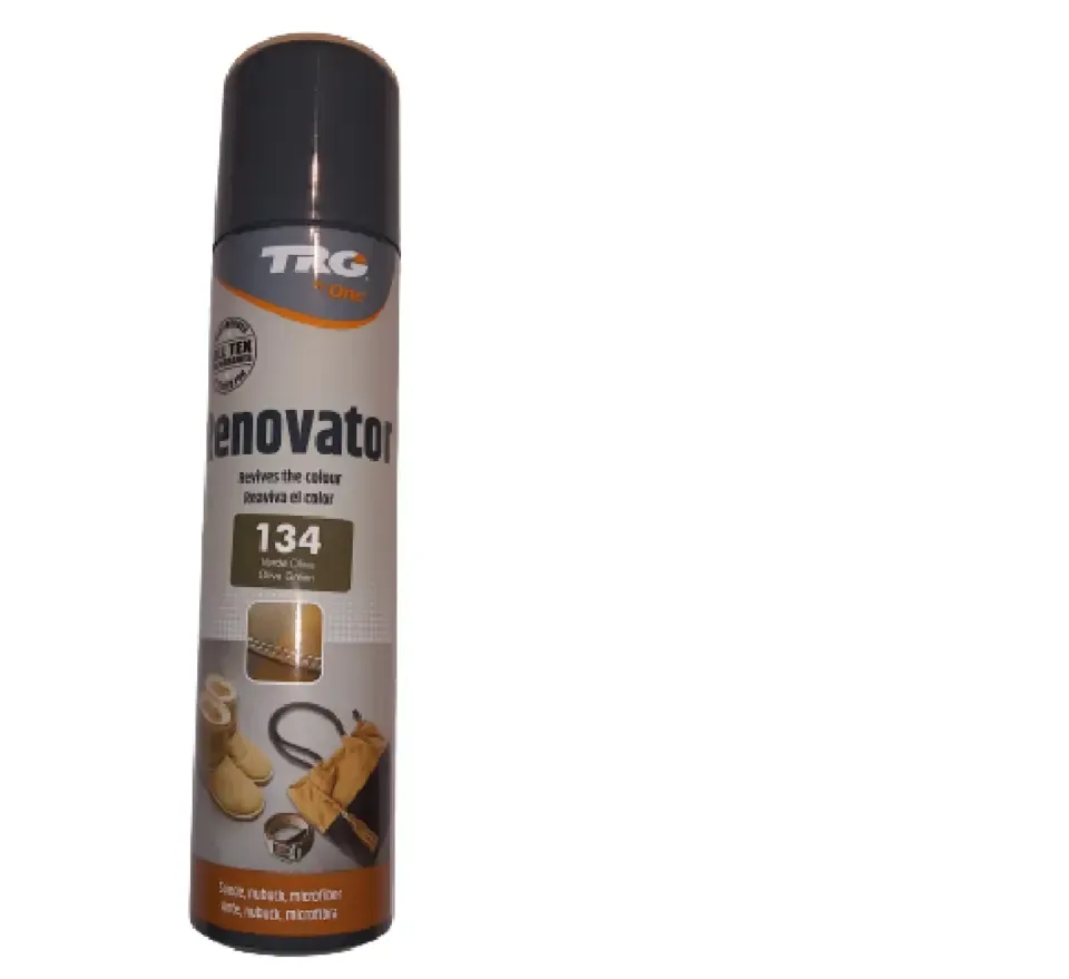 TRG - renovating spray voor daim en nubuck - olijf groen - 250 ml