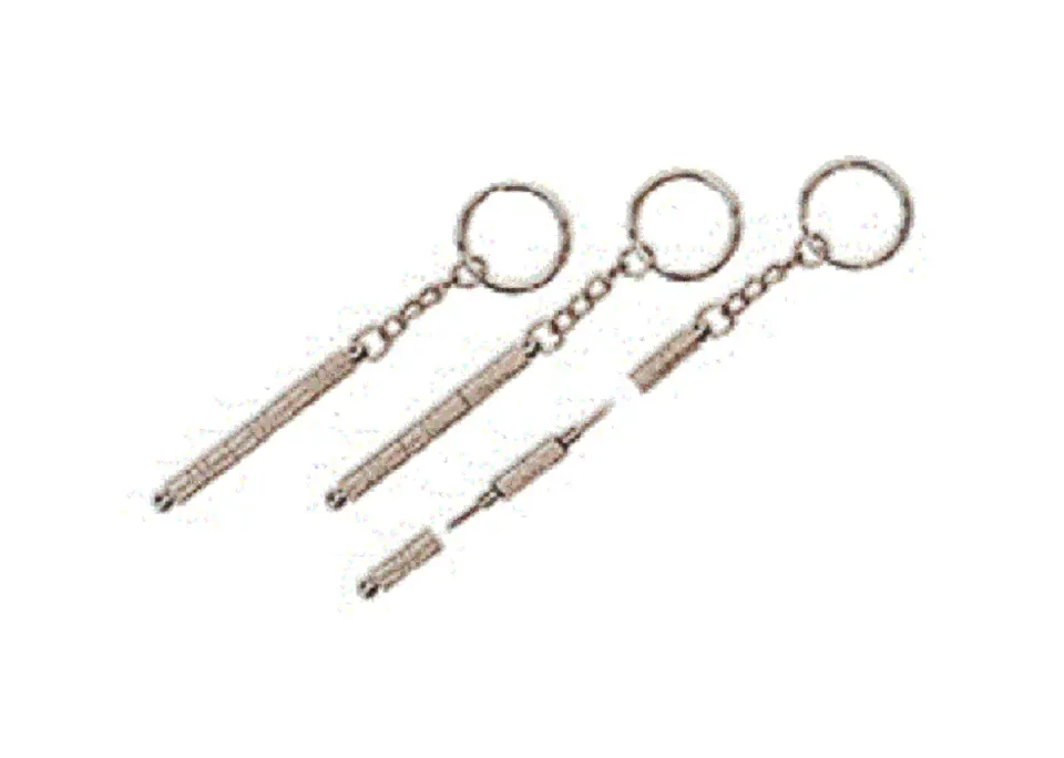 sleutelhanger schroevendraaier (kruis en plat) - 2 stuks