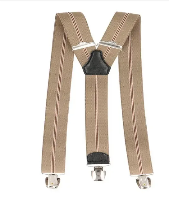 Bretellen Beige-wit-lichtbruin