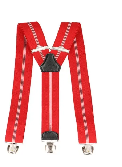 Bretellen Rood-wit