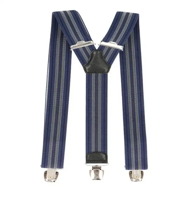 Bretellen Blauw-donkerblauw-zwart-wit