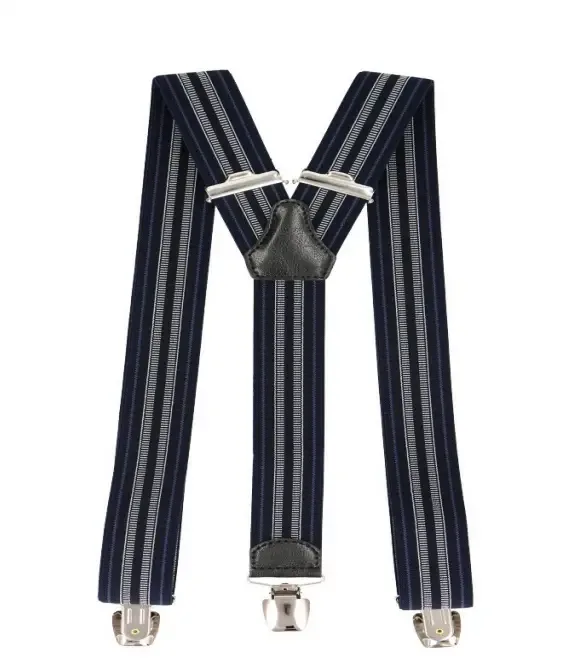 Bretellen Donkerblauw-blauw-zwart-wit
