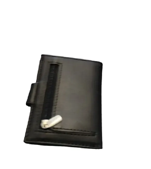 Portemonnee  met card holder automaat - zwart