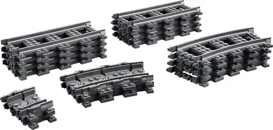LEGO City - Rechte en Gebogen Rails - 60205