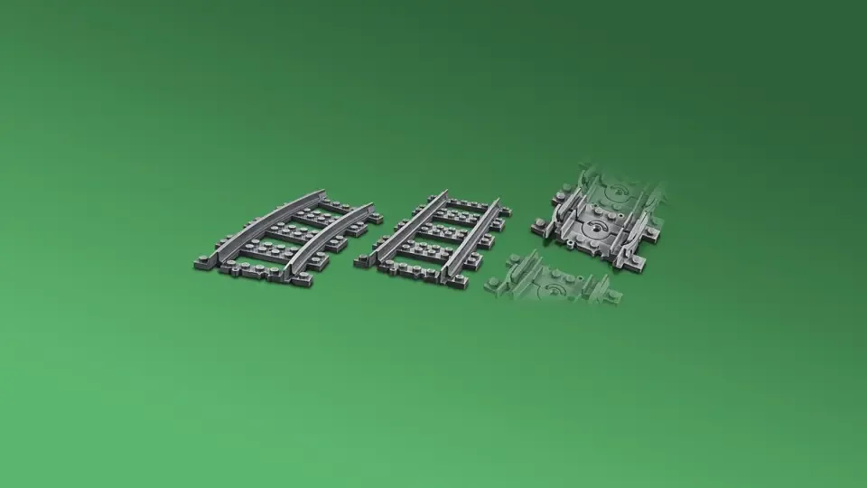 LEGO City - Rechte en Gebogen Rails - 60205