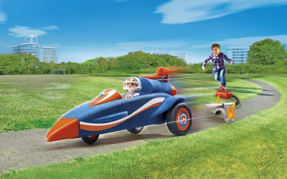 PLAYMOBIL - Piloot met autoraket - 9375