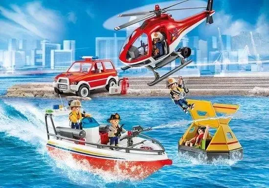 Playmobil Action - Brandweer Reddingsmissie - 9319