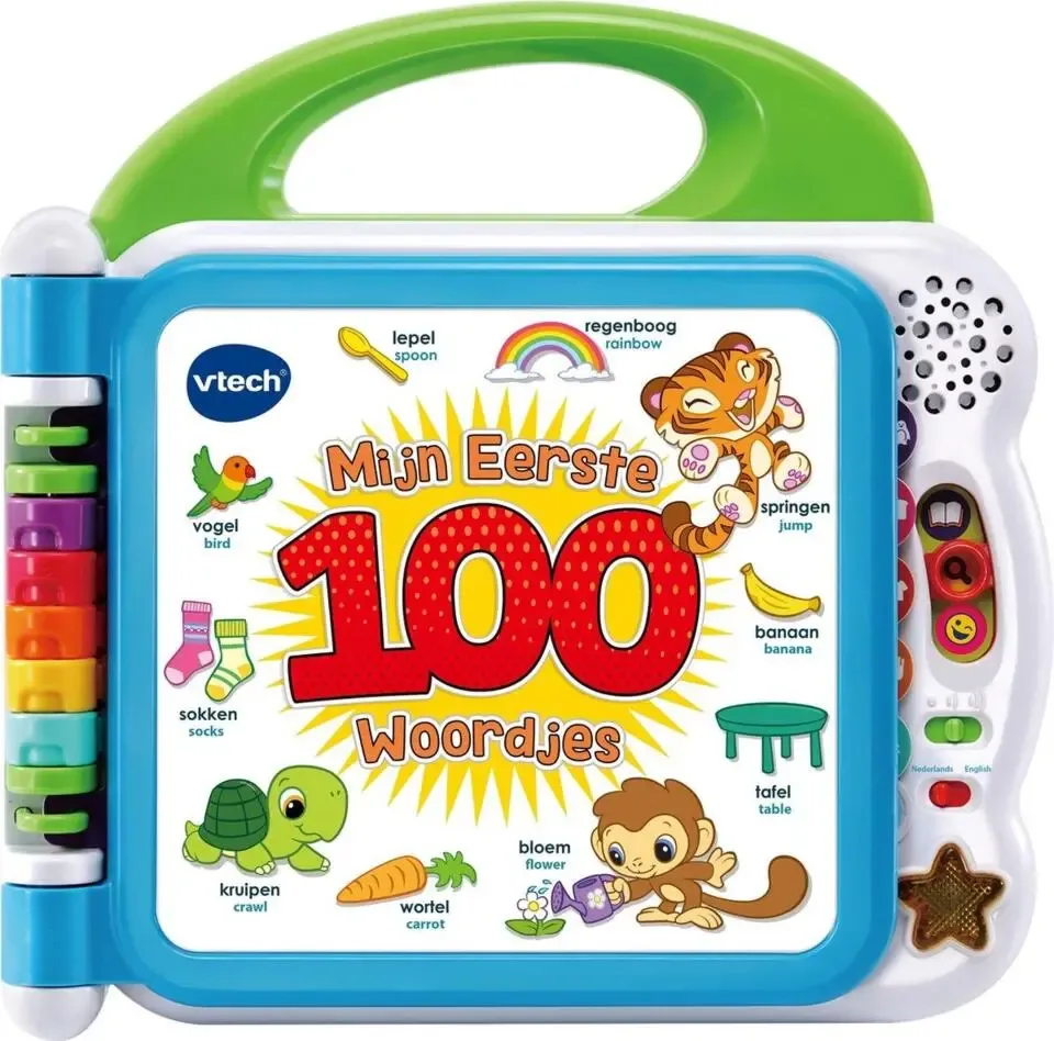 VTECH -  Baby Mijn Eerste 100 Woordjes - Interactief Boek