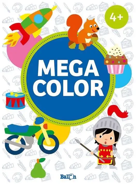 Extra dik MEGA COLOR kleurboek (4+ / 160 pagina's)