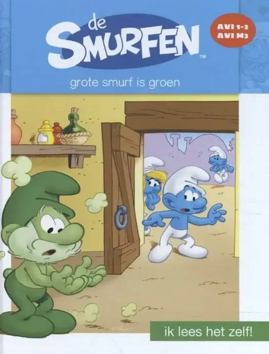 De Smurfen - Grote Smurf is groen - Leesboekje - AVI 1-2 - AVI M3