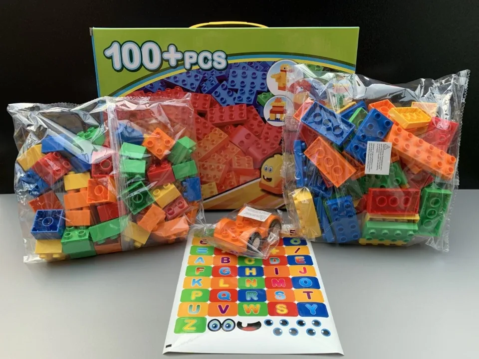 Building blocks - 100 blokjes - 100% compatibel met DUPLO