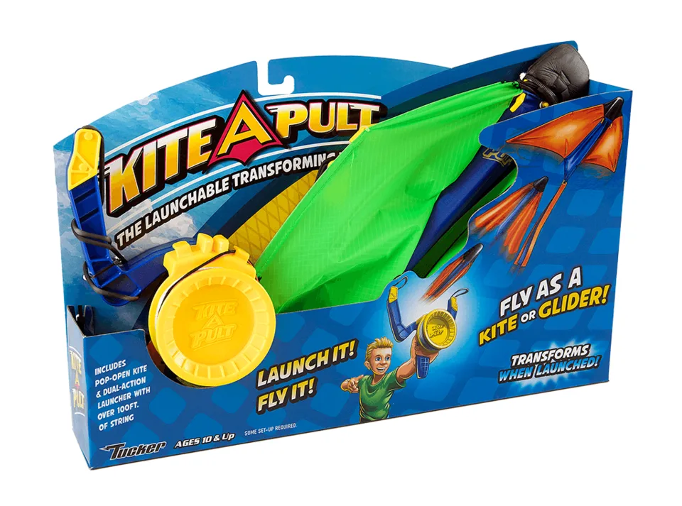 Producten Kite-A-pult - groen - Katapult met vlieger (strandvlieger)
