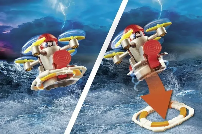 PLAYMOBIL City Action - Redding op zee: brandbestrijdingsmissie met reddingskruiser - 70140