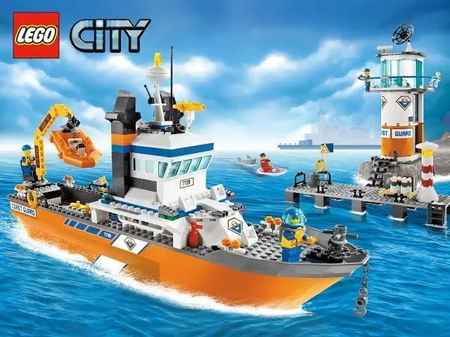 Lego city - Kustwachtpatrouille - 7739 (2de Hands Product)