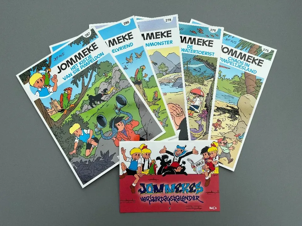 Jommeke -  PROMOPAK 2  -  5 albums + Gratis verjaardagkalender
