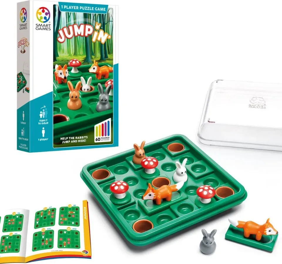 Smart Games - JumpIN - 60 opdrachten - voor kinderen vanaf 7 jaar én volwassenen - hersenkraker