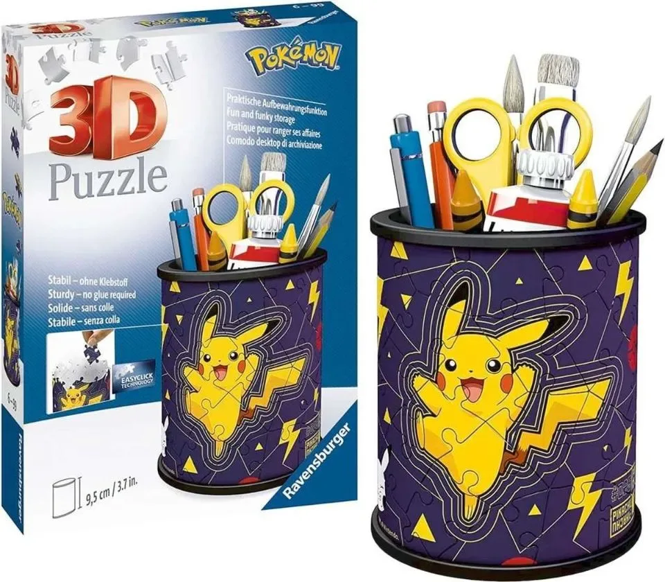 Ravensburger 3D Puzzel Pennenbak Pokémon - 54 stukjes