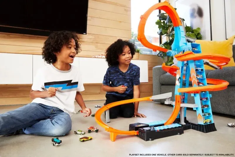 Hot Wheels - Sky Crash tower racebaan - 76cm hoog !