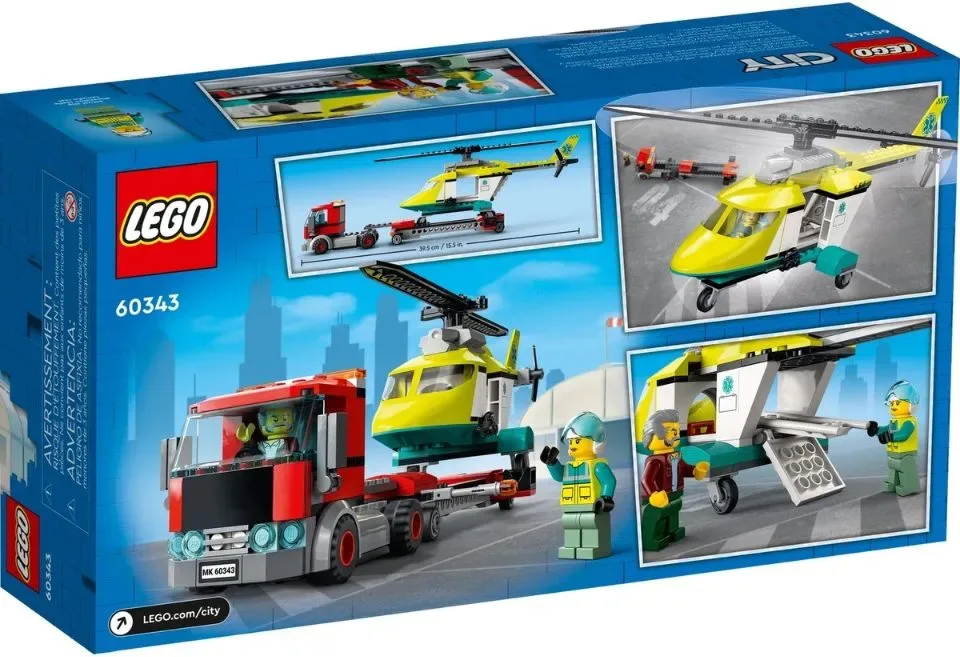 LEGO City - Reddingshelikopter Transport - 60343