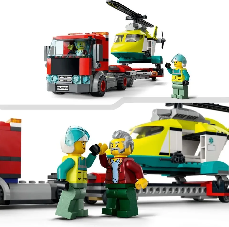 LEGO City - Reddingshelikopter Transport - 60343