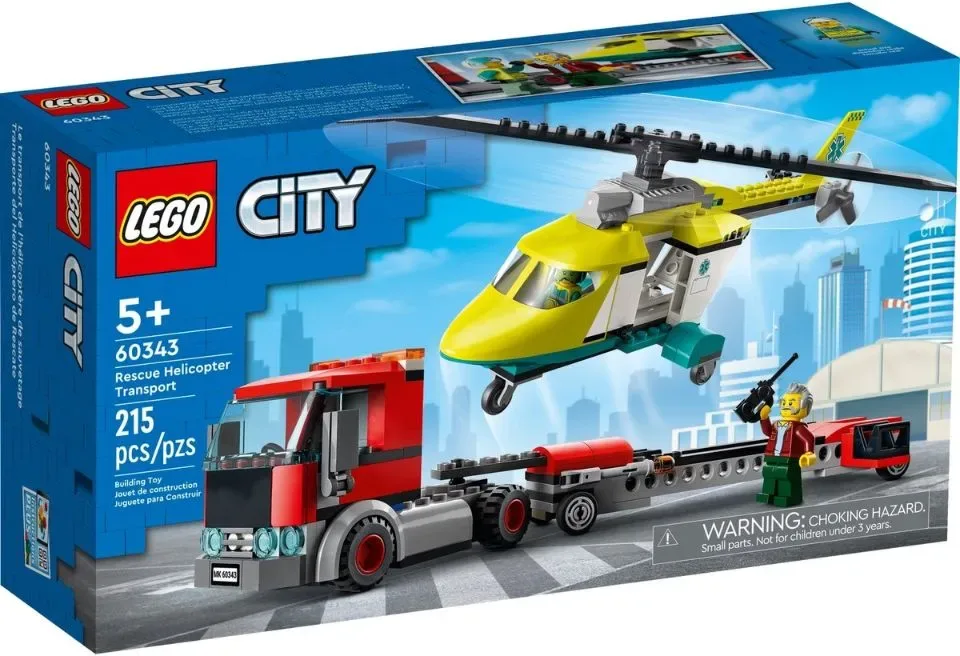 LEGO City - Reddingshelikopter Transport - 60343