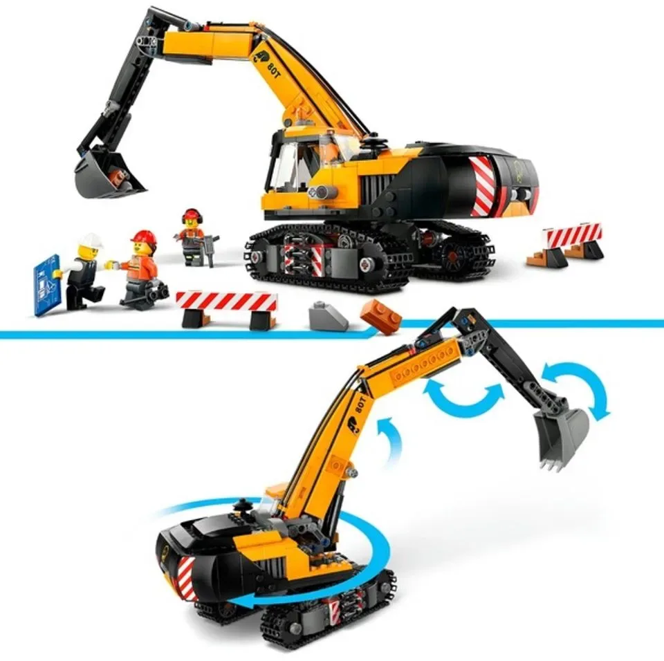 LEGO City - Gele graafmachine speelgoedset - 60420