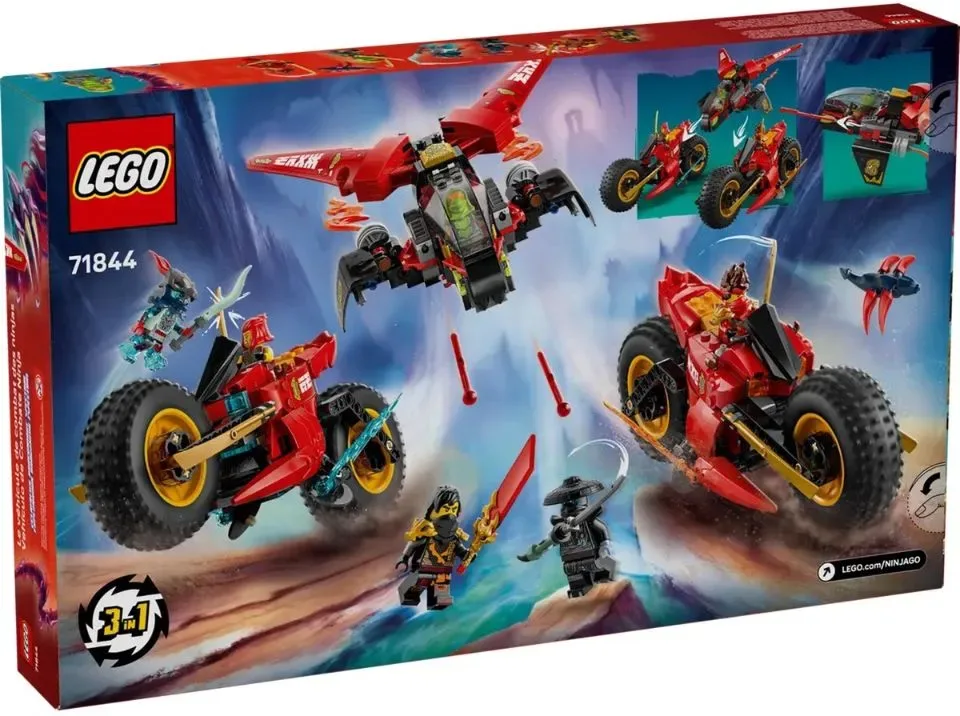 LEGO Ninjago - Ninja Strijdvoertuig 3-in-1 Speelset - 71844