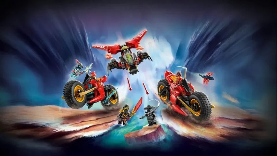 LEGO Ninjago - Ninja Strijdvoertuig 3-in-1 Speelset - 71844