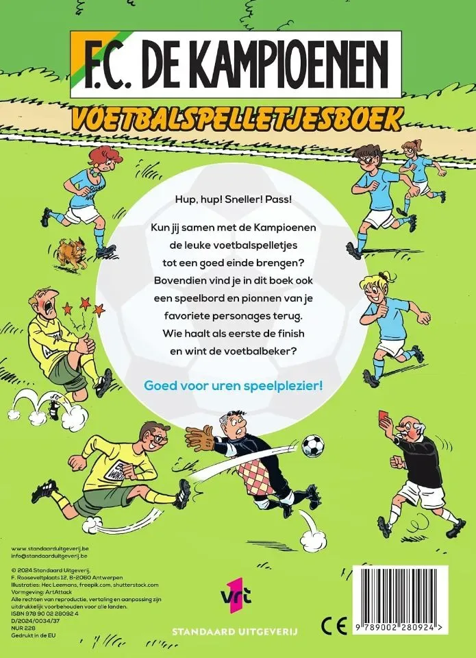 FC de Kampioenen - Voetbalspelletjesboek (Met uitklapbaar speelbord en pionnen)