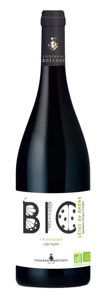 Vignerons Ardéchois, Côtes du Rhône AC L'Effet Papillon  BIO 2022 750 ml