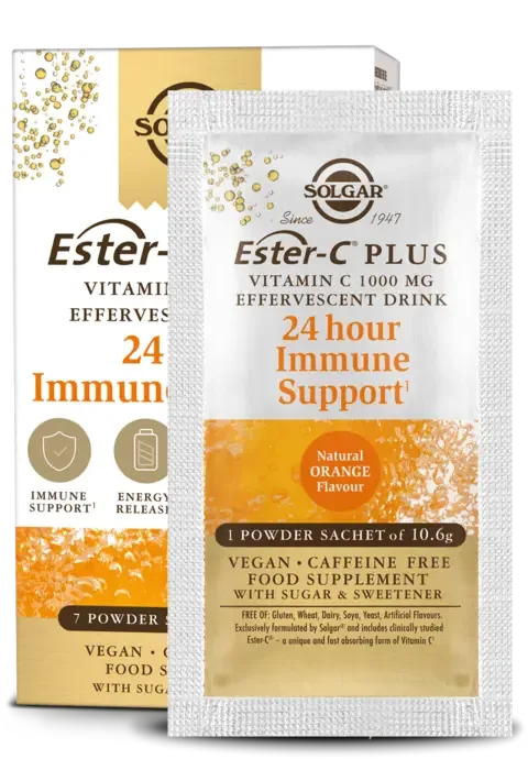 Solgar ester - C Pluss Effervescent 1000 mg 21 sachtes