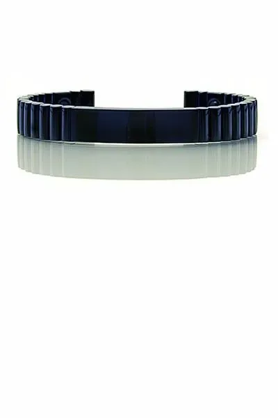 Qlink-armband in Titanium-zwart