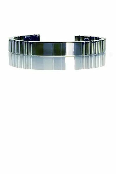 Q link titanium blinkend/ titane brillant