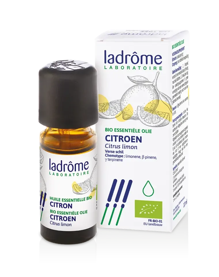 Groot handboek Aromatherapie + beslissingsrad essentiële oliën + 5  basis essentiële oliën 10 ml