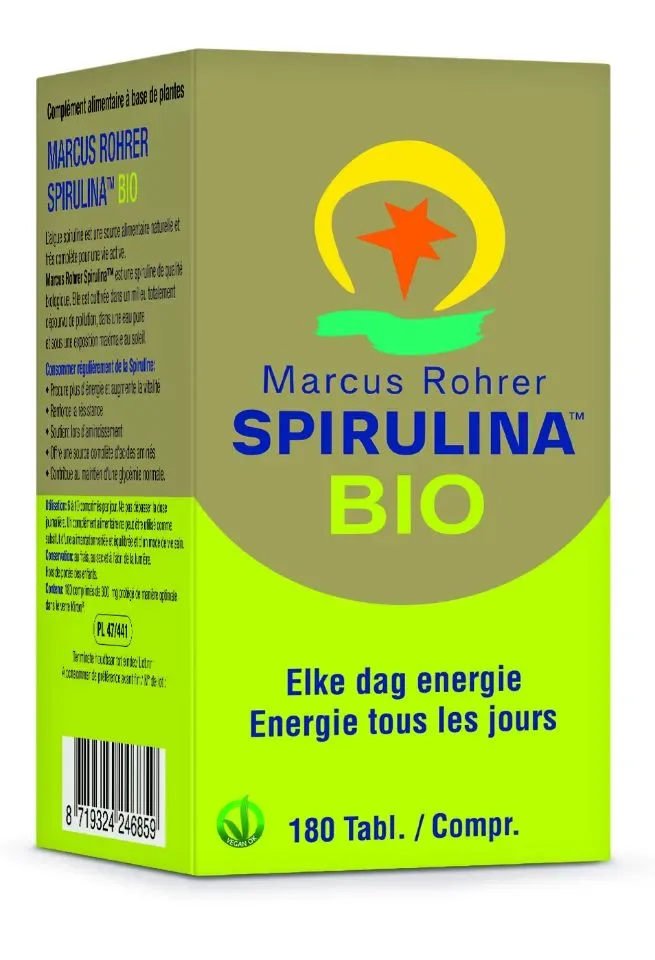Bio Sirulina Marcus Roher  180 tabletten  + 3 x 180 t navulverpakking
