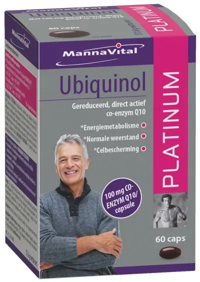 Mannavital Ubiquinol  Platinum 60 V caps