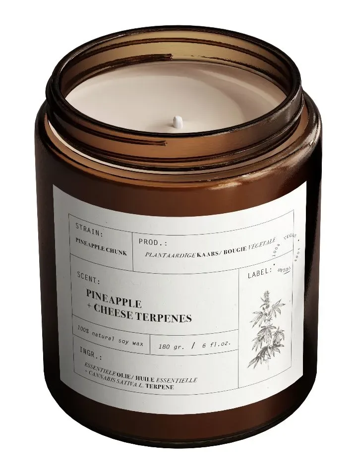 Geurkaars Pineapple De Herborist  180 g
