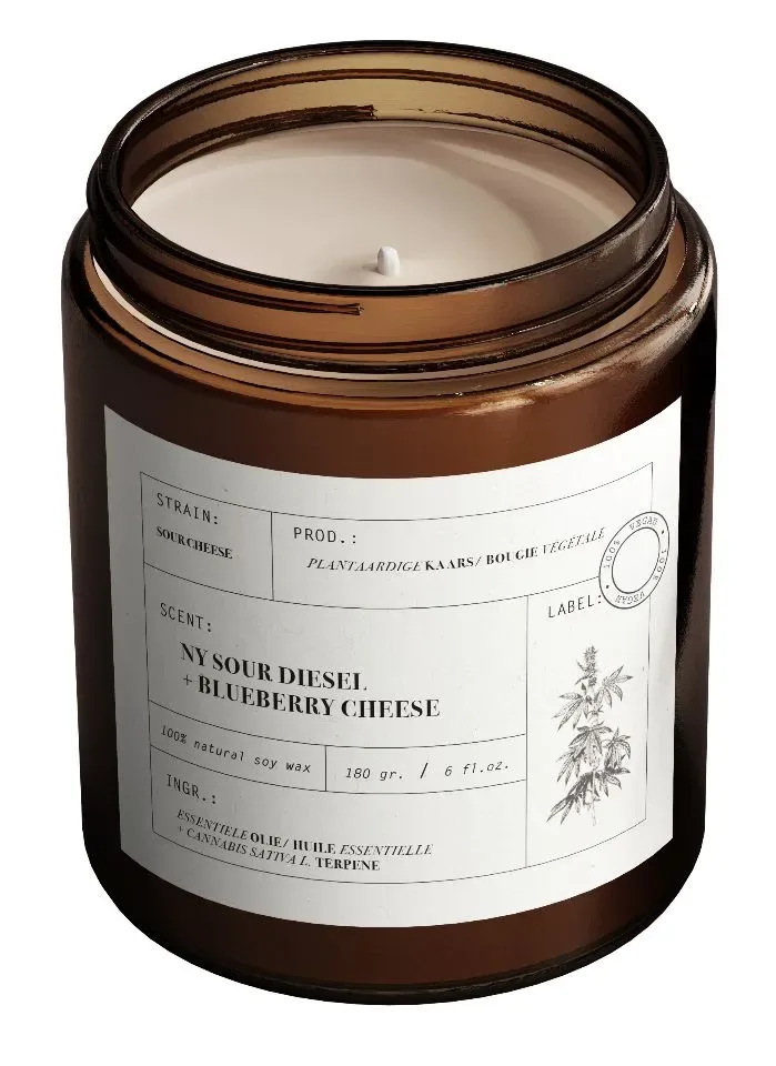 De Herborist Geurkaars  Scented Candle  sour  Cheese