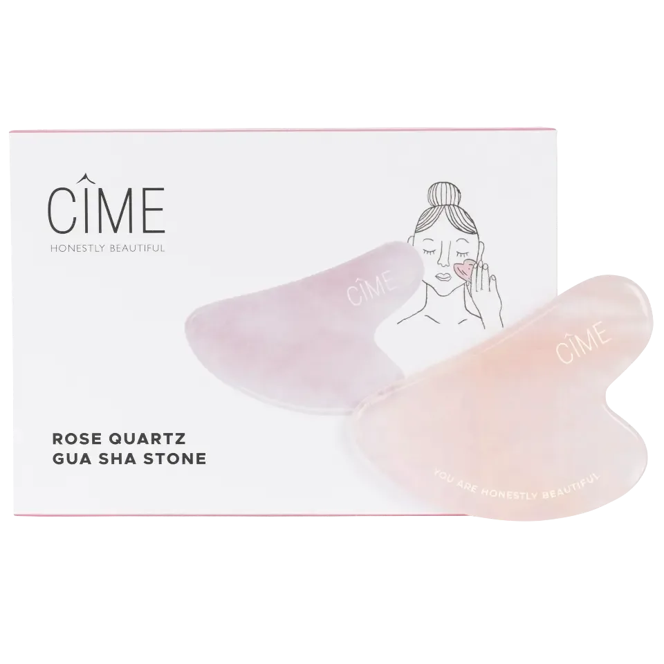 Cime Rozenkwarts Gua Sha Steen in doosje