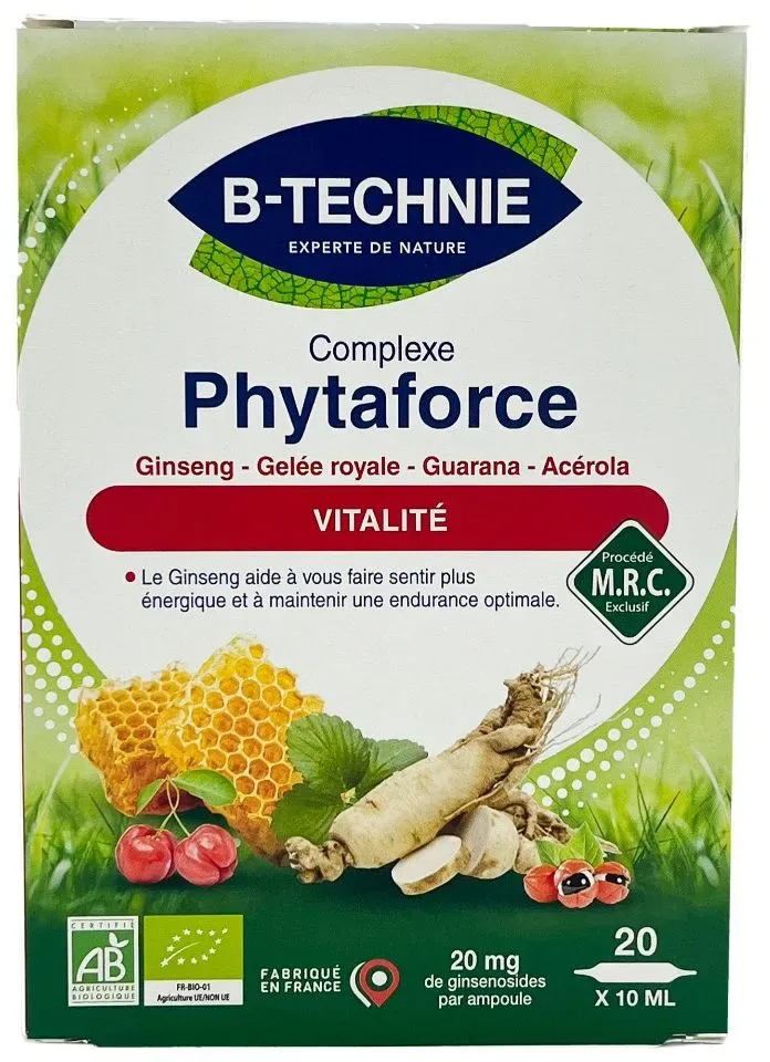 Phytaforce - 20 amp  Koninginnebrij - ginsing - guarana - acerola