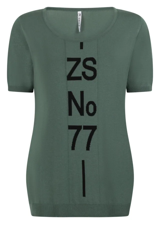 Pull Erica Zoso korte mouw green