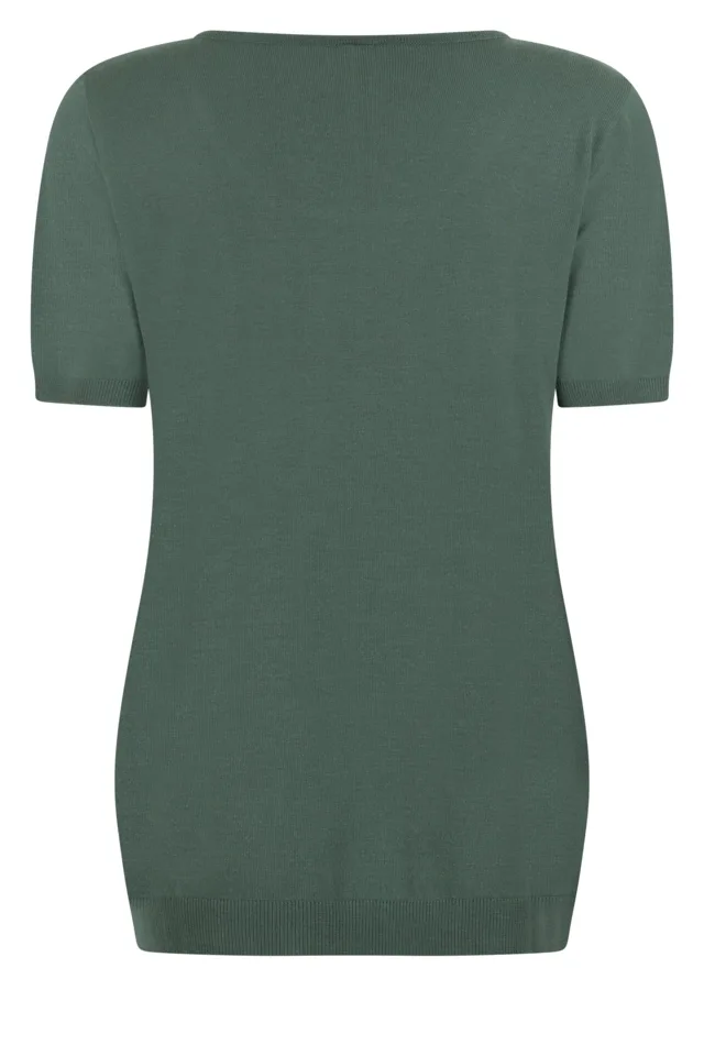 Pull Erica Zoso korte mouw green