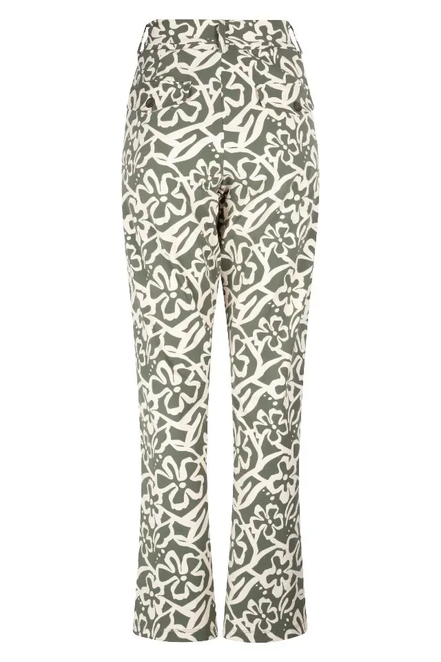 Broek Lindsy Travel Print
